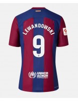 Barcelona Robert Lewandowski #9 Domácí Dres pro Dámské 2023-24 Krátký Rukáv